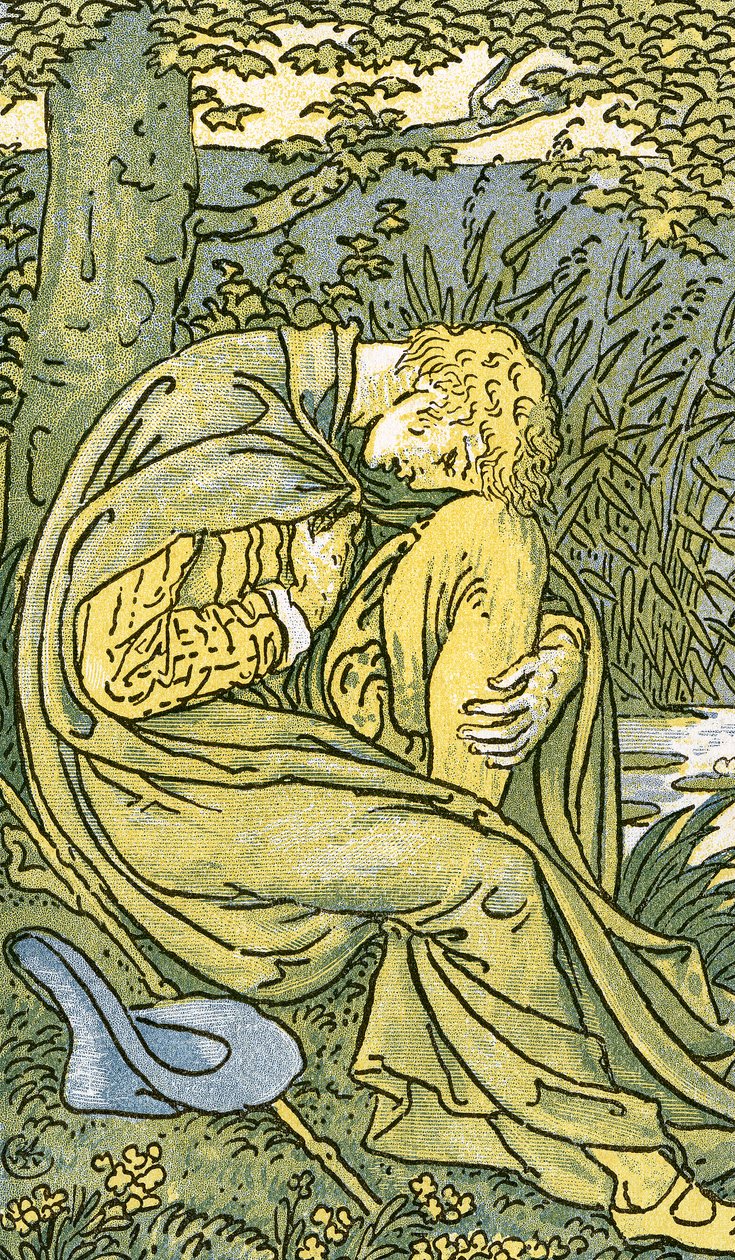 Amant avec la tête baissée de chagrin, de 