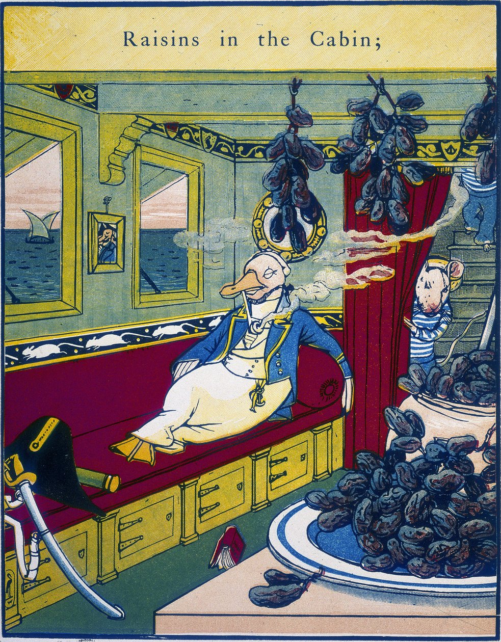 Raisins dans la cabine, scène dans une cabine d