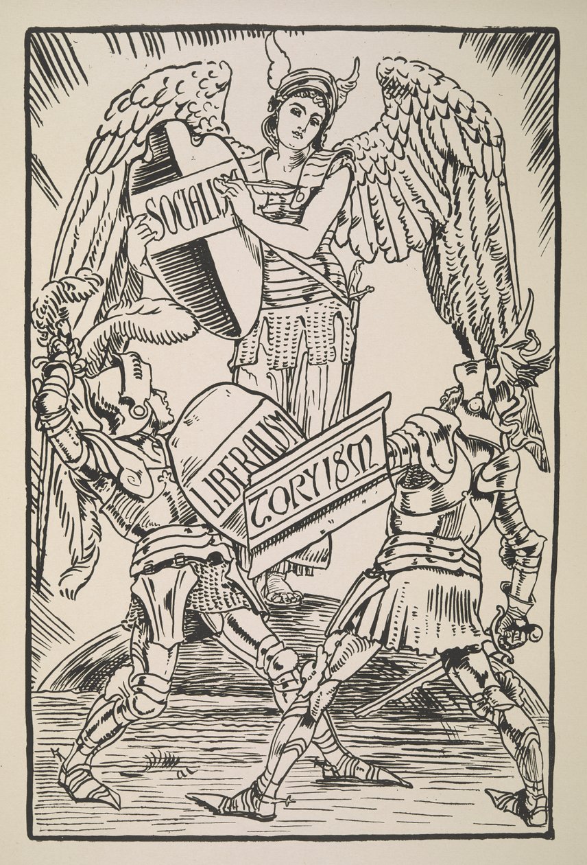 Socialisme, Libéralisme et Toryisme, de Cartoons for the Cause - Walter Crane