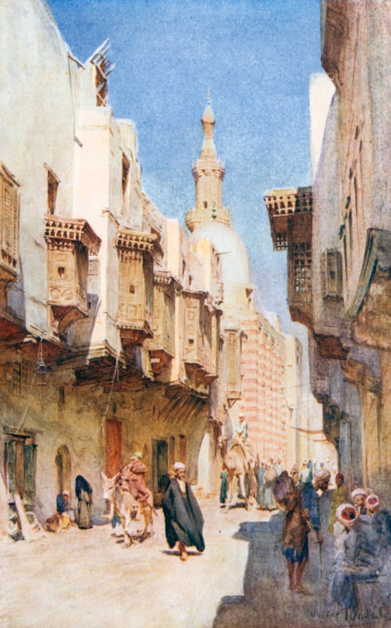 El-Fouyateah, Le Caire (lithographie couleur) - Walter Frederick Roofe Tyndale