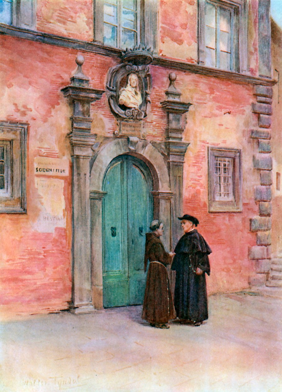 Palazzo Negroni, Montepulciano (lithographie couleur) - Walter Frederick Roofe Tyndale