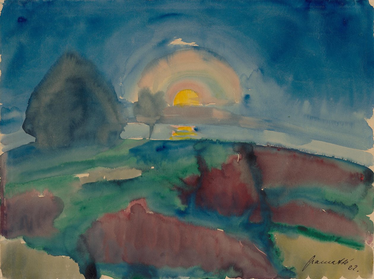 Mondaufgang (auf Hiddensee) - Walter Gramatte