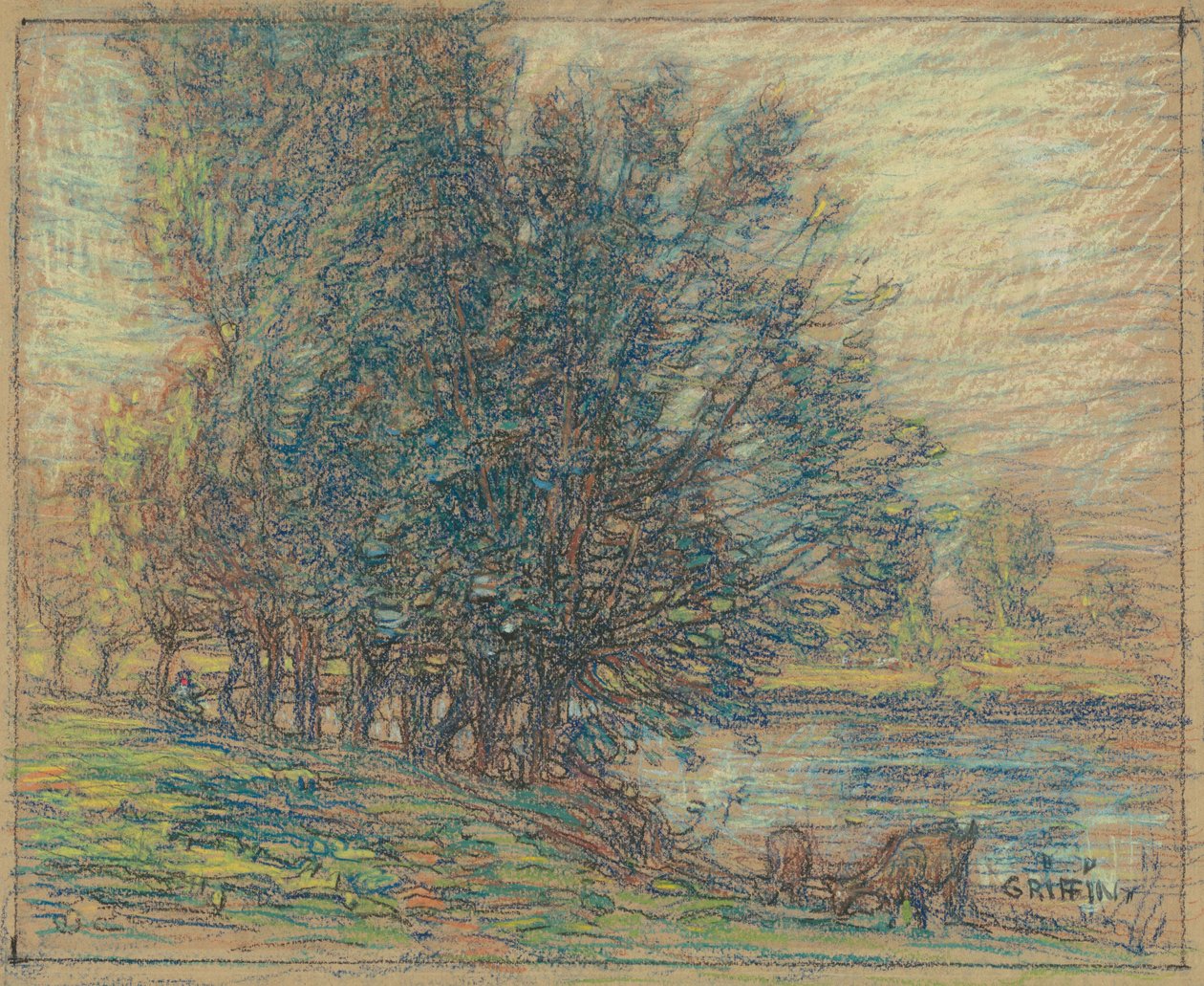 Saules, Longpre, France, vers 1911-18 - Walter Griffin