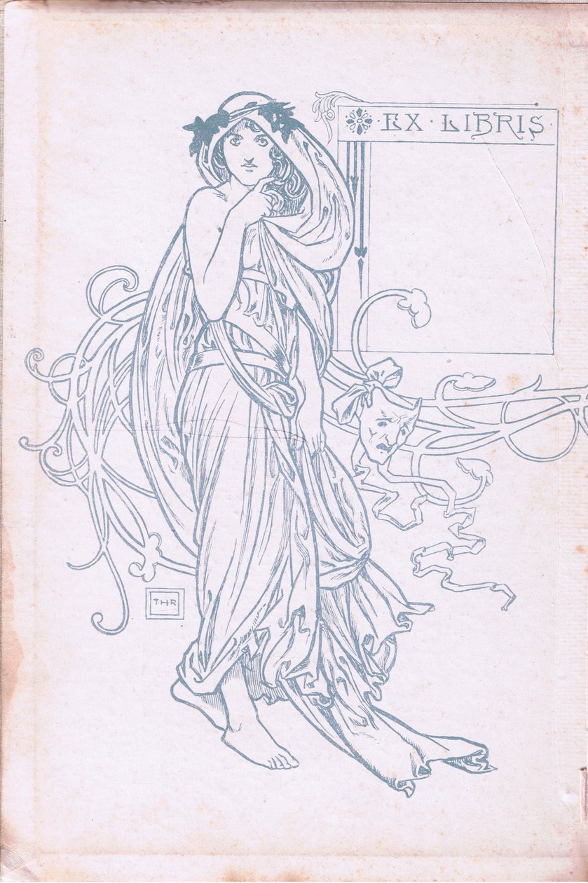 Conception de la couverture interne (vert et blanc) - Walter Paget