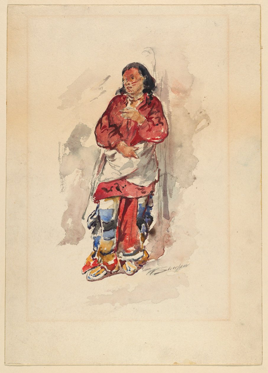 Jeune Cheyenne - Walter Shirlaw