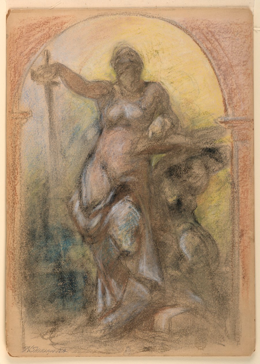 Conception pour une décoration murale - Walter Shirlaw