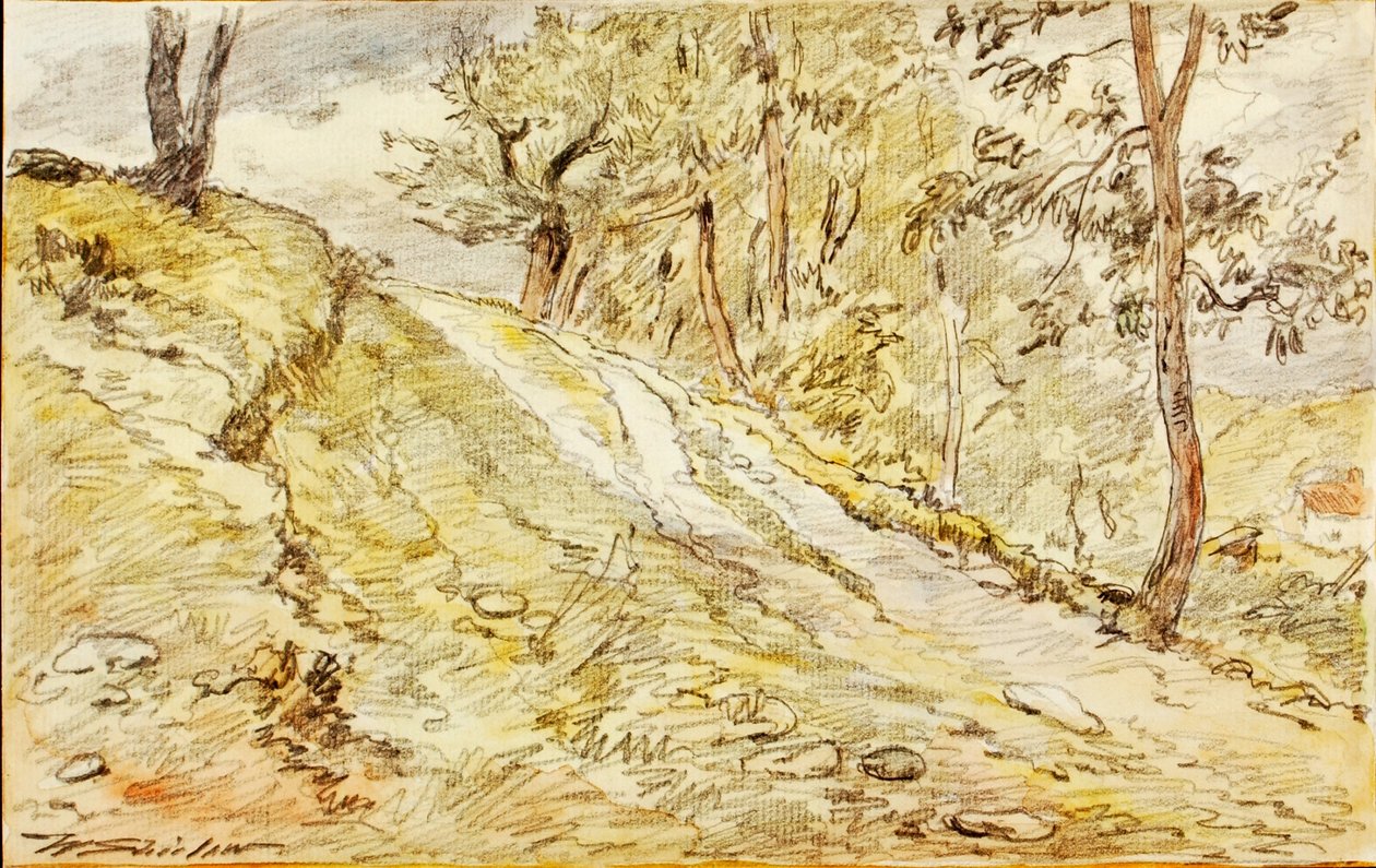Croquis du paysage - Walter Shirlaw