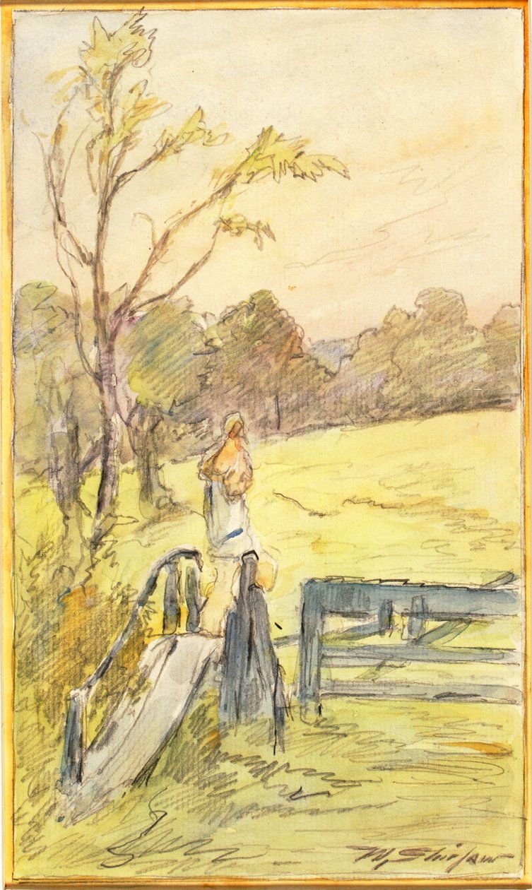 Le toboggan de la porte - Walter Shirlaw