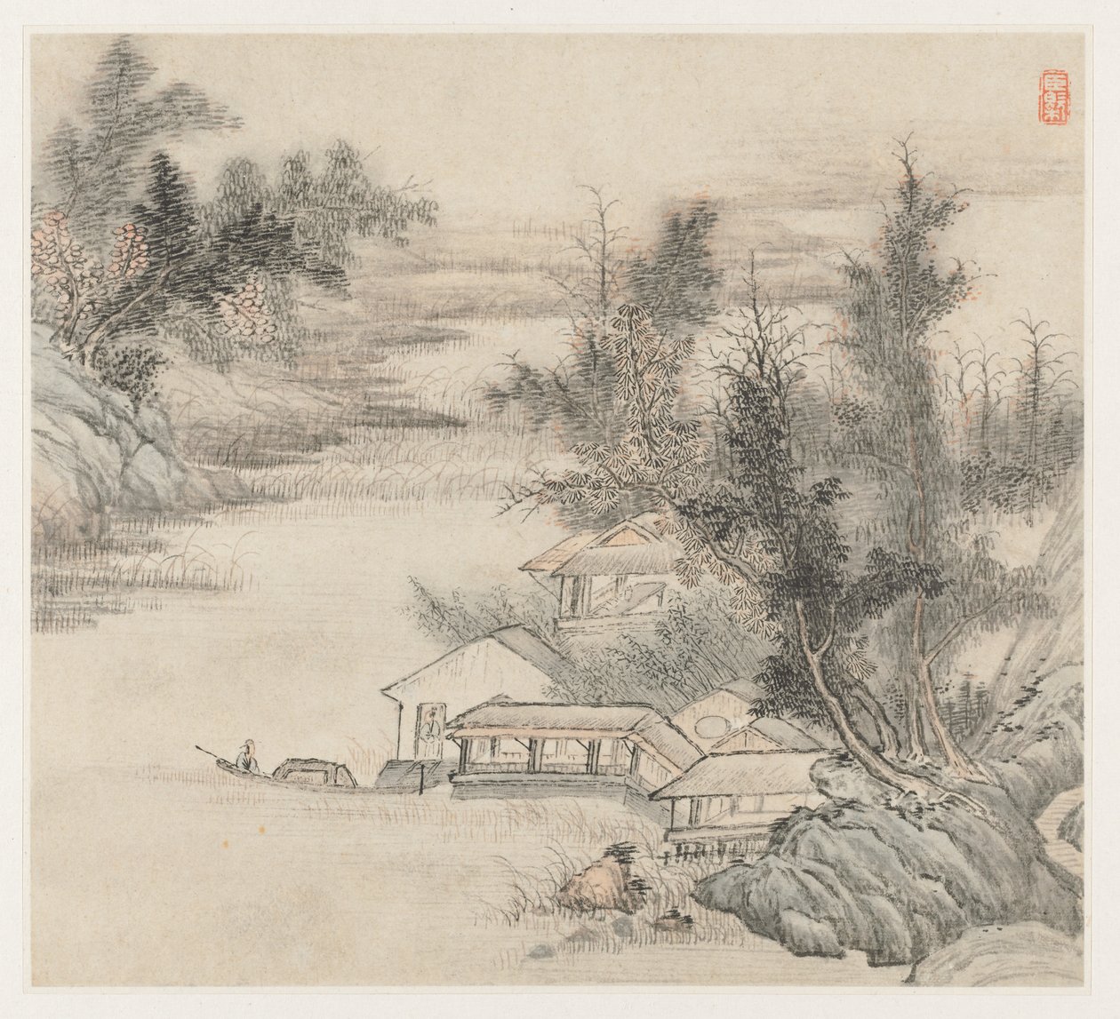 Album de Paysages : Feuille 2 - Wang Gai