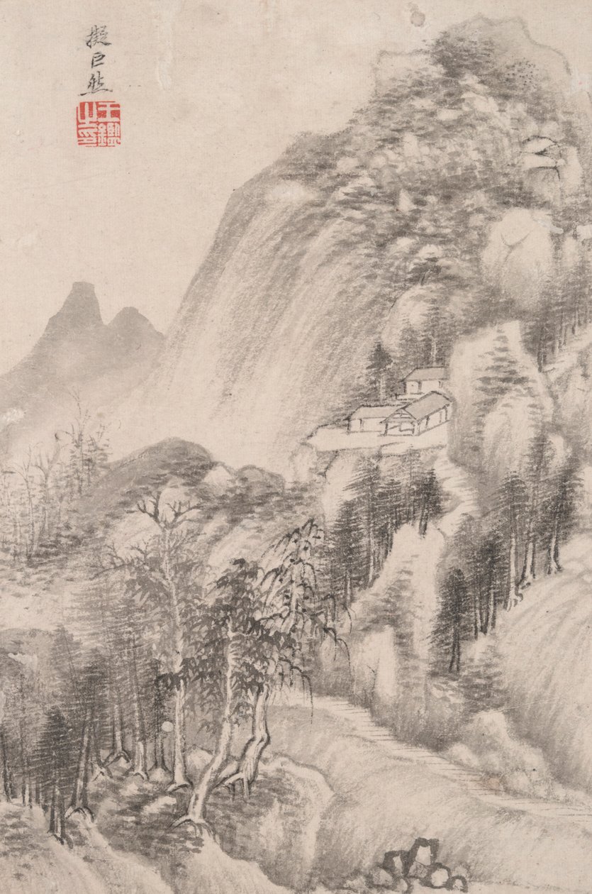 Paysage dans le style de divers maîtres anciens : Paysage après Juran (actif au 10ème siècle) - Wang Jian