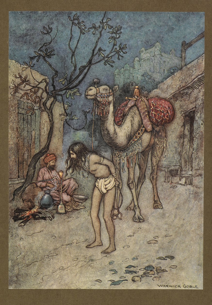 Planche 16: "Le chamelier descendit, attacha le chameau à l