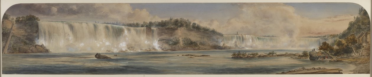 Vue étendue des chutes du Niagara d