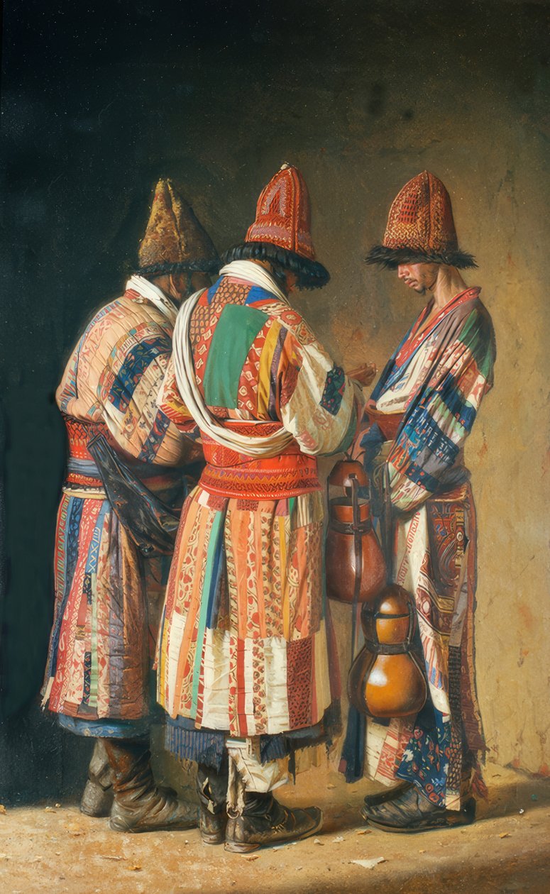 Derviches en costumes de fête (Tachkent) - Wassili W. Werestschagin