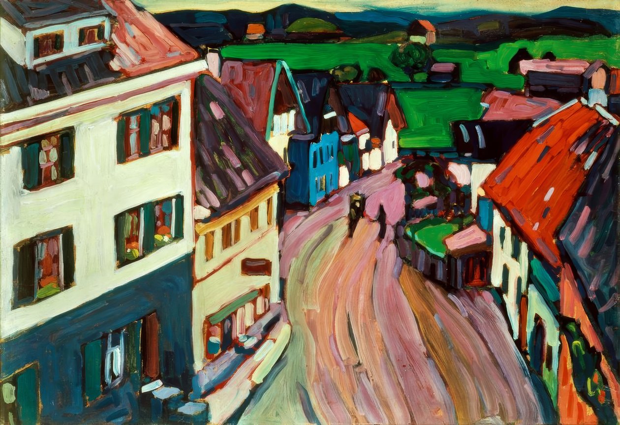 Vue depuis la fenêtre du Griesbräu - Wassily Kandinsky