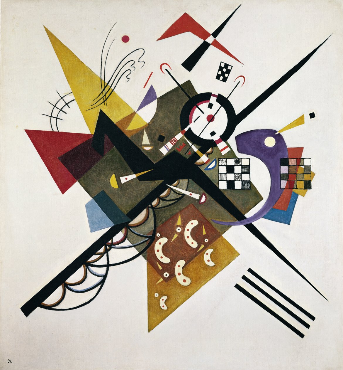 Sur blanc II, 1923 - Wassily Kandinsky