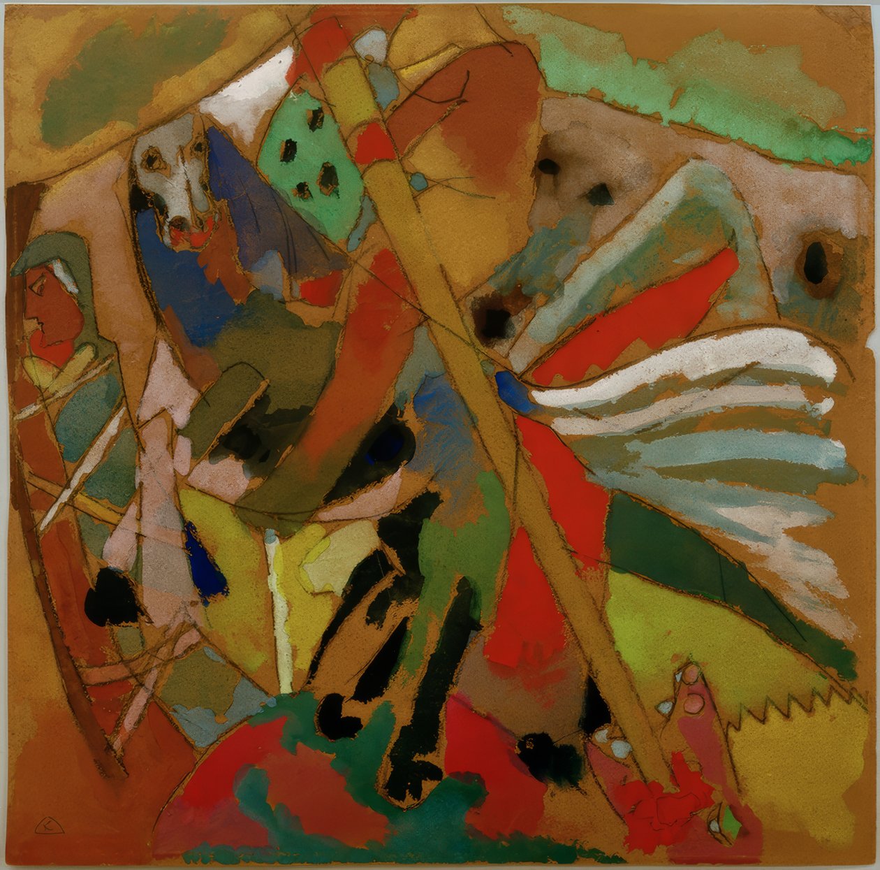 Saint Georges II - Wassily Kandinsky