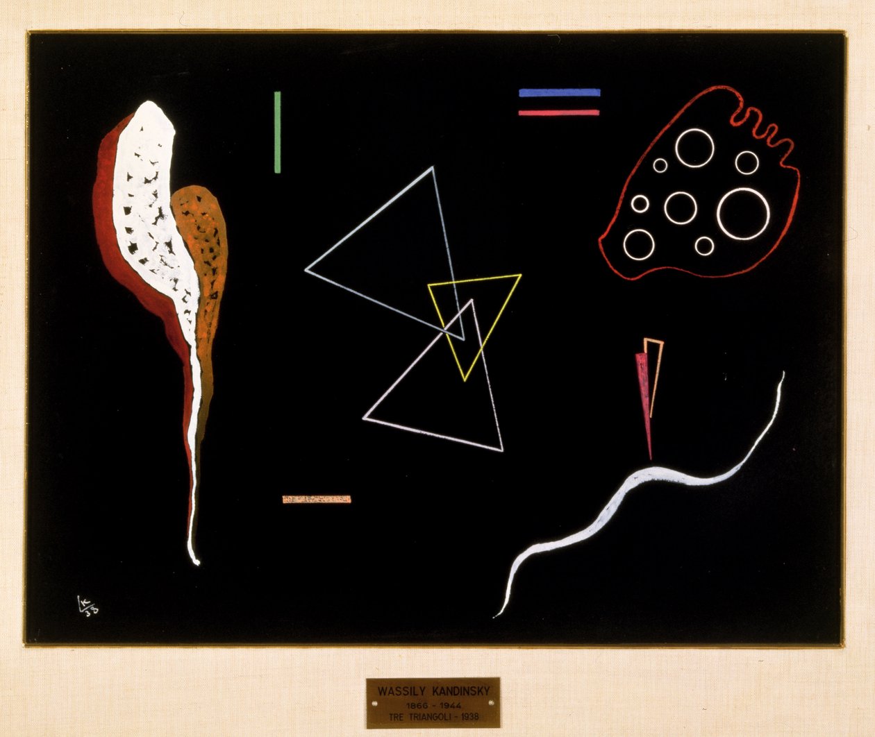 Trois triangles, 1938 - Wassily Kandinsky