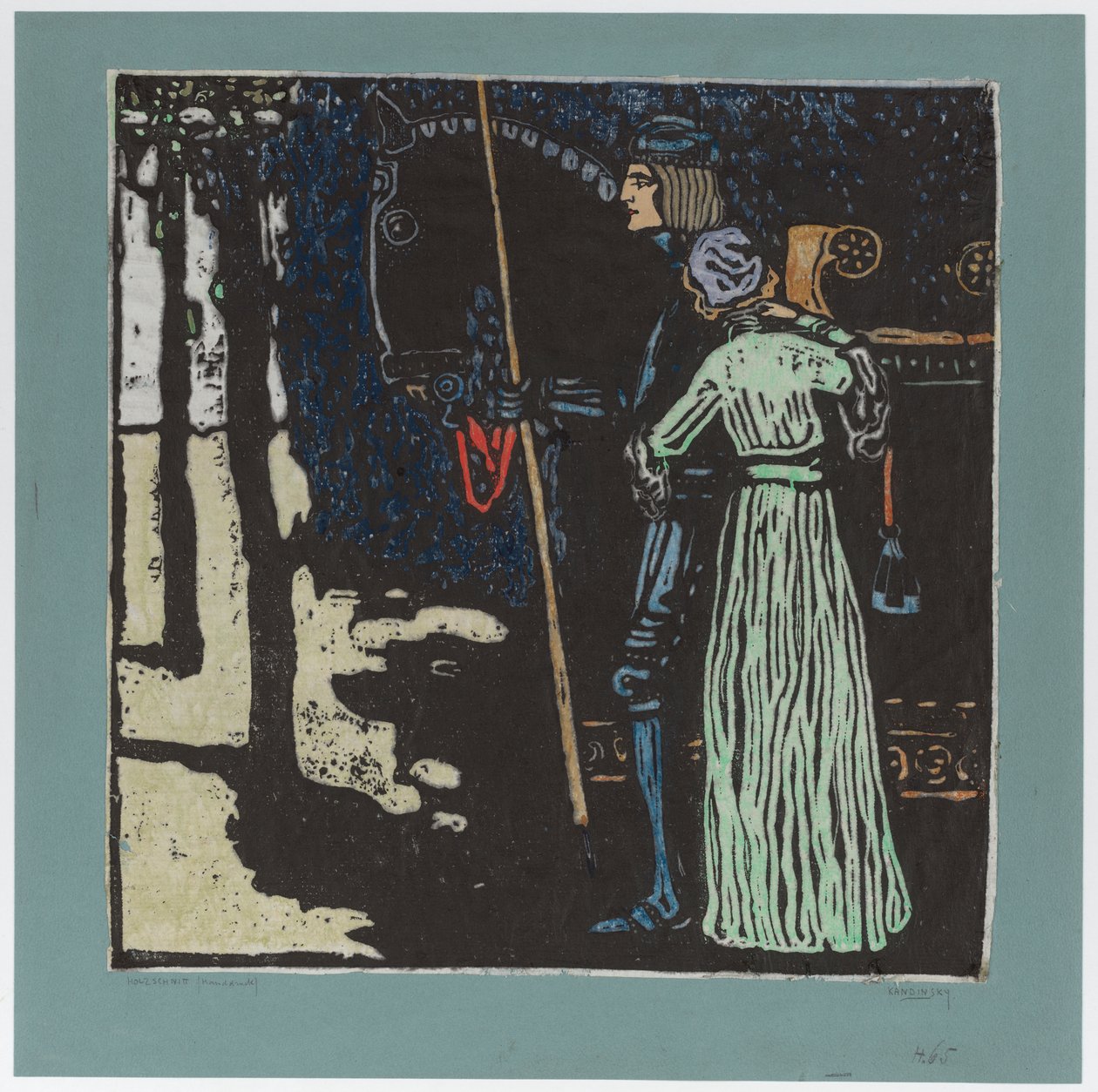 Adieu (version longue) (deuxième état) - Wassily Kandinsky