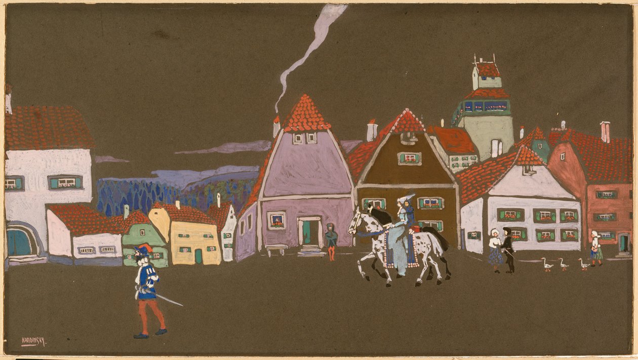 Vieille petite ville - Wassily Kandinsky