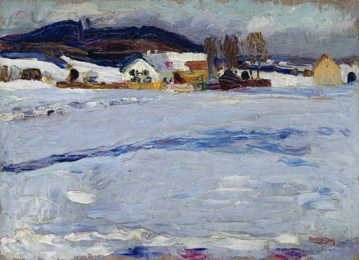 Près de Starnberg - hiver - Wassily Kandinsky