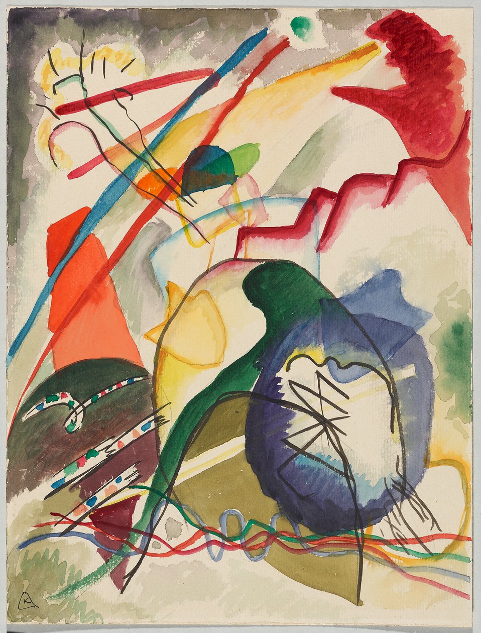 Projet pour « Image avec bord blanc » - Wassily Kandinsky