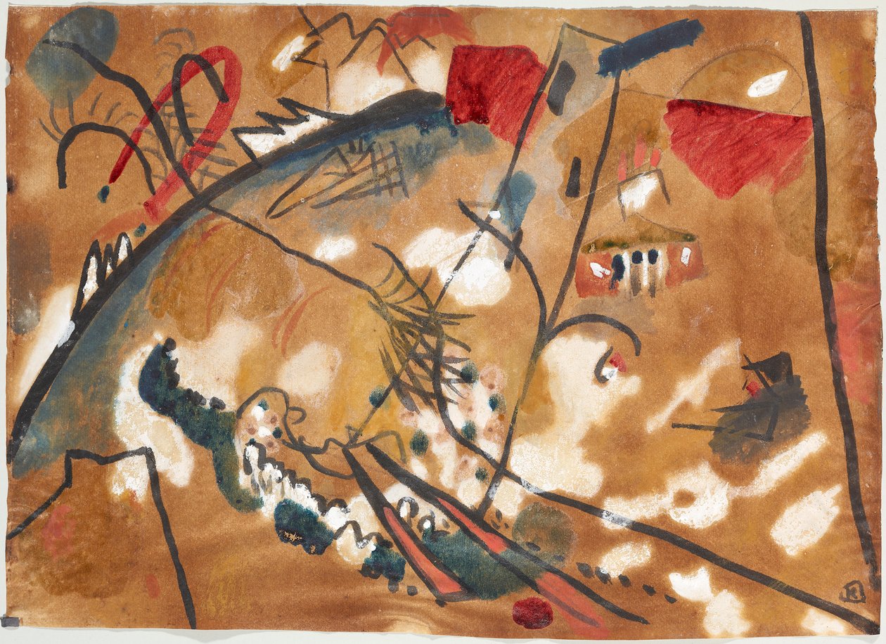 Ébauche de « Improvisation 24 (Troika II) » - Wassily Kandinsky