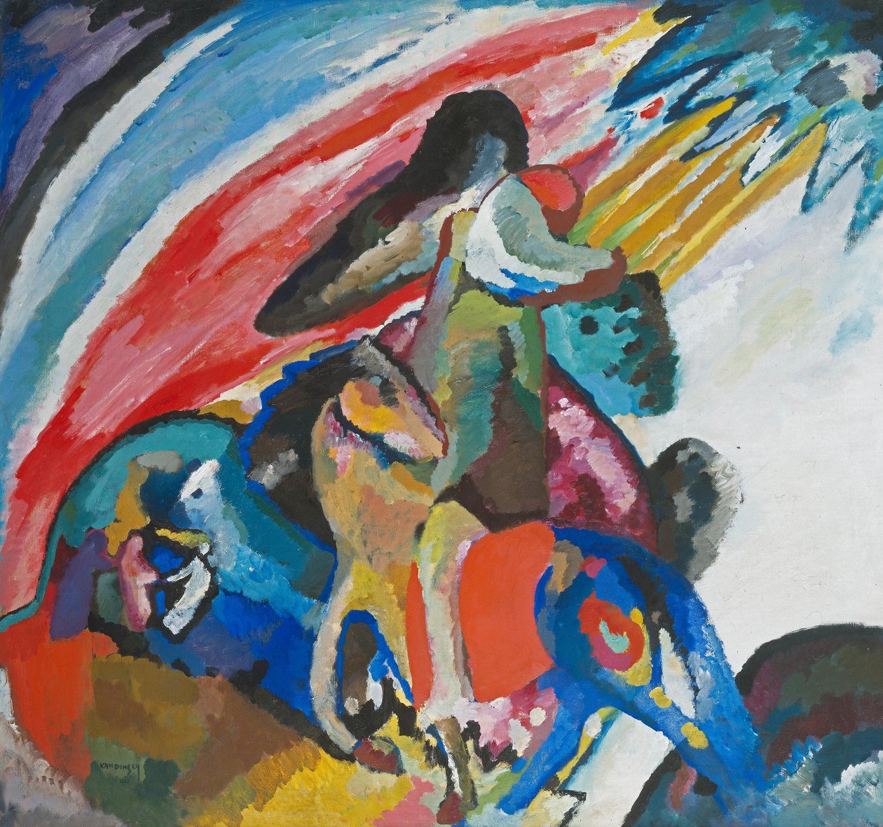 Improvisation 12 (Le Cavalier) - Wassily Kandinsky