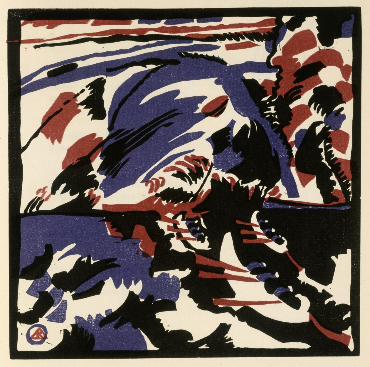 Kahnfahrt (Blatt 28 aus: "Klänge") - Wassily Kandinsky