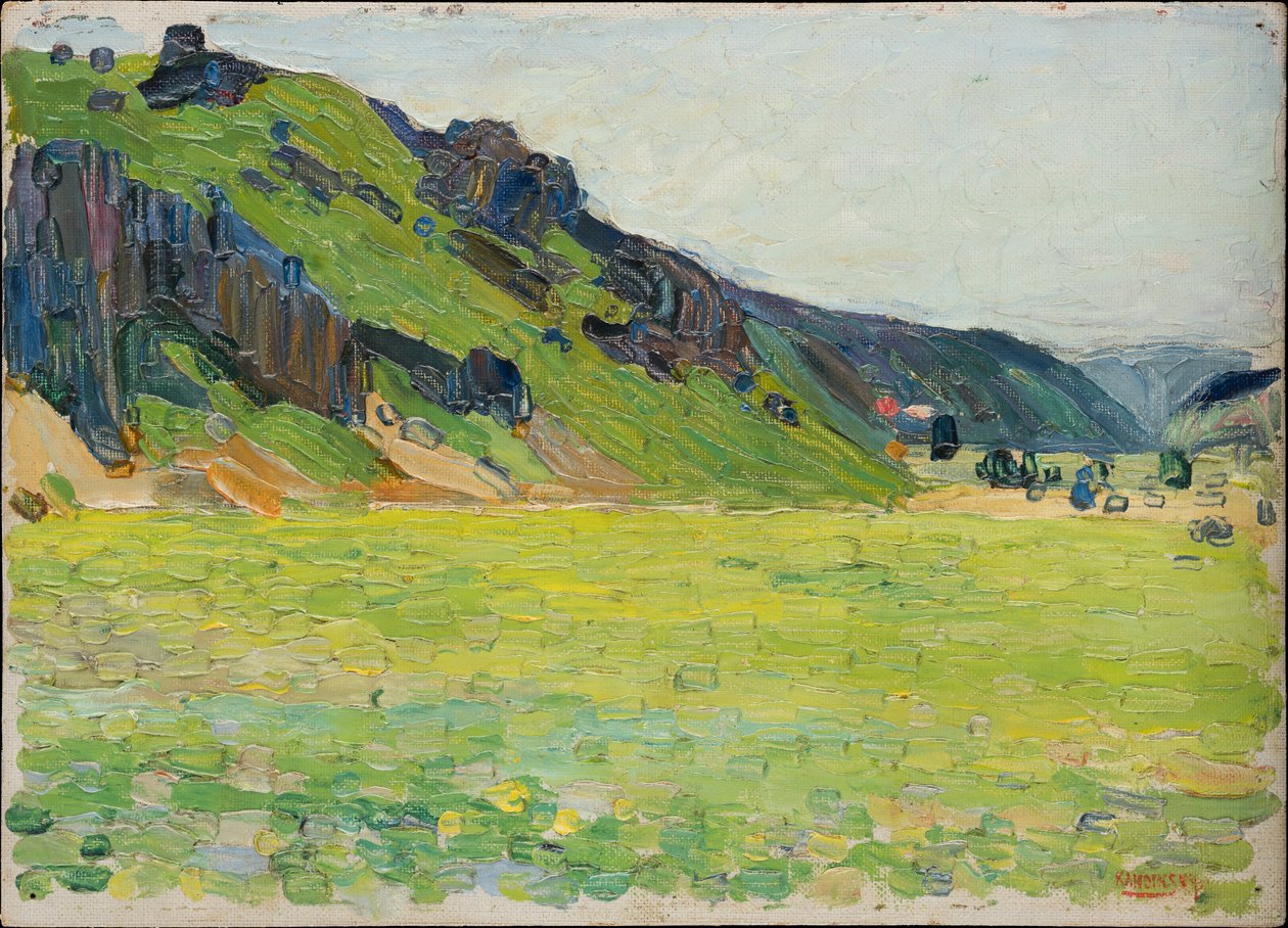 Kallmünz — Les montagnes vert clair - Wassily Kandinsky