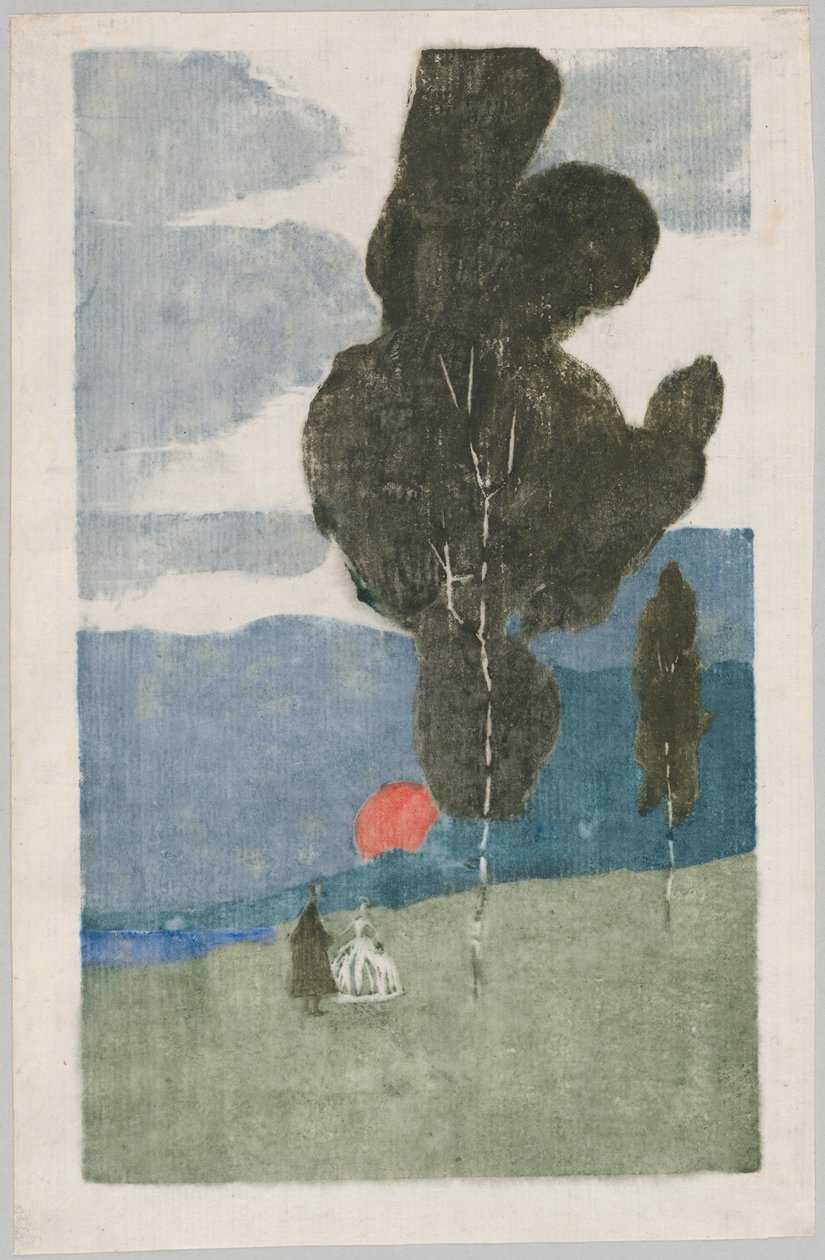 Lever de lune (cf. GMS 264) - Wassily Kandinsky