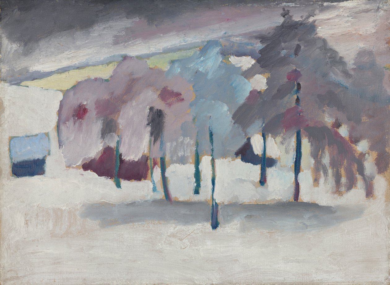 Murnau - Arbres dans la neige - Wassily Kandinsky
