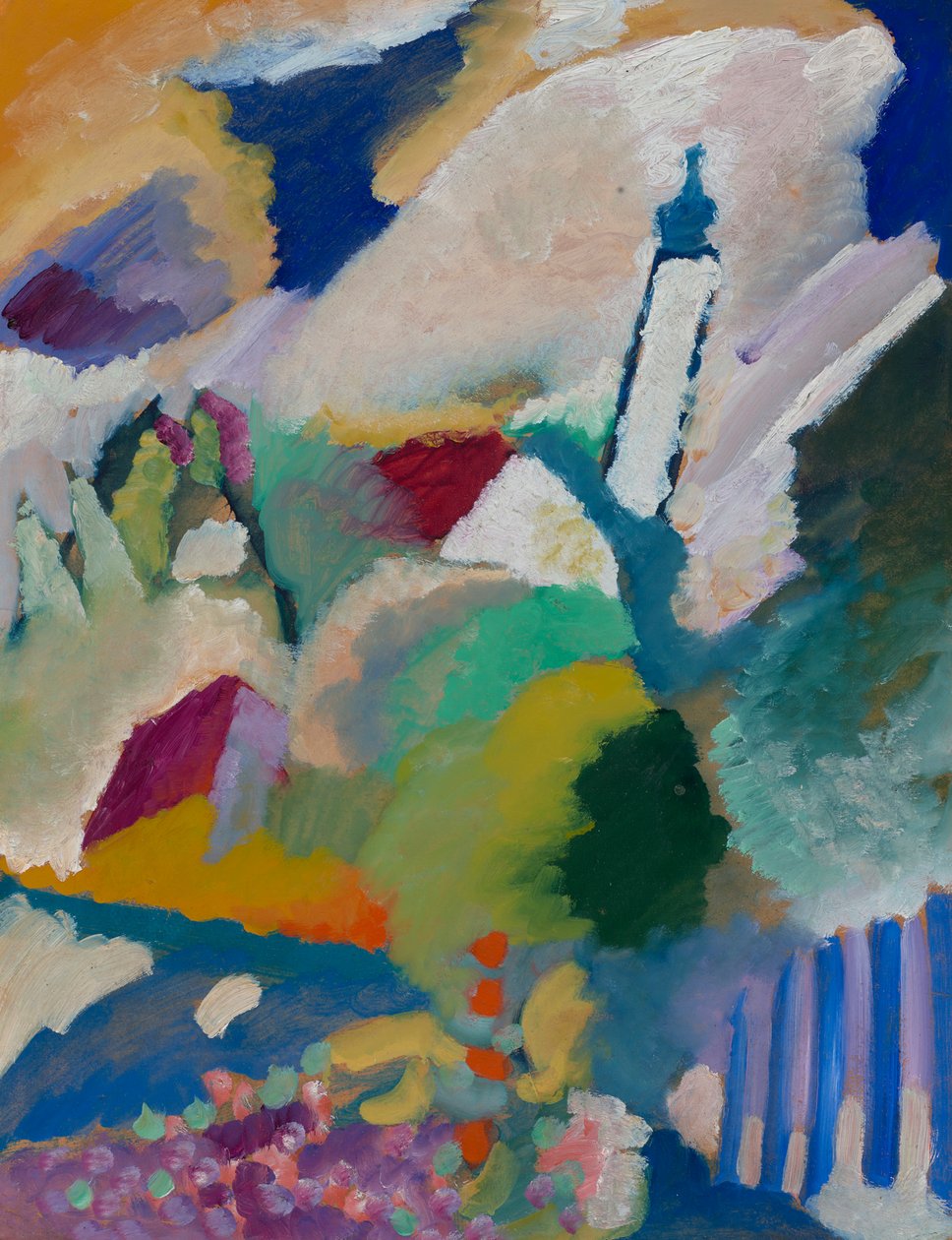 Murnau et son église I - Wassily Kandinsky