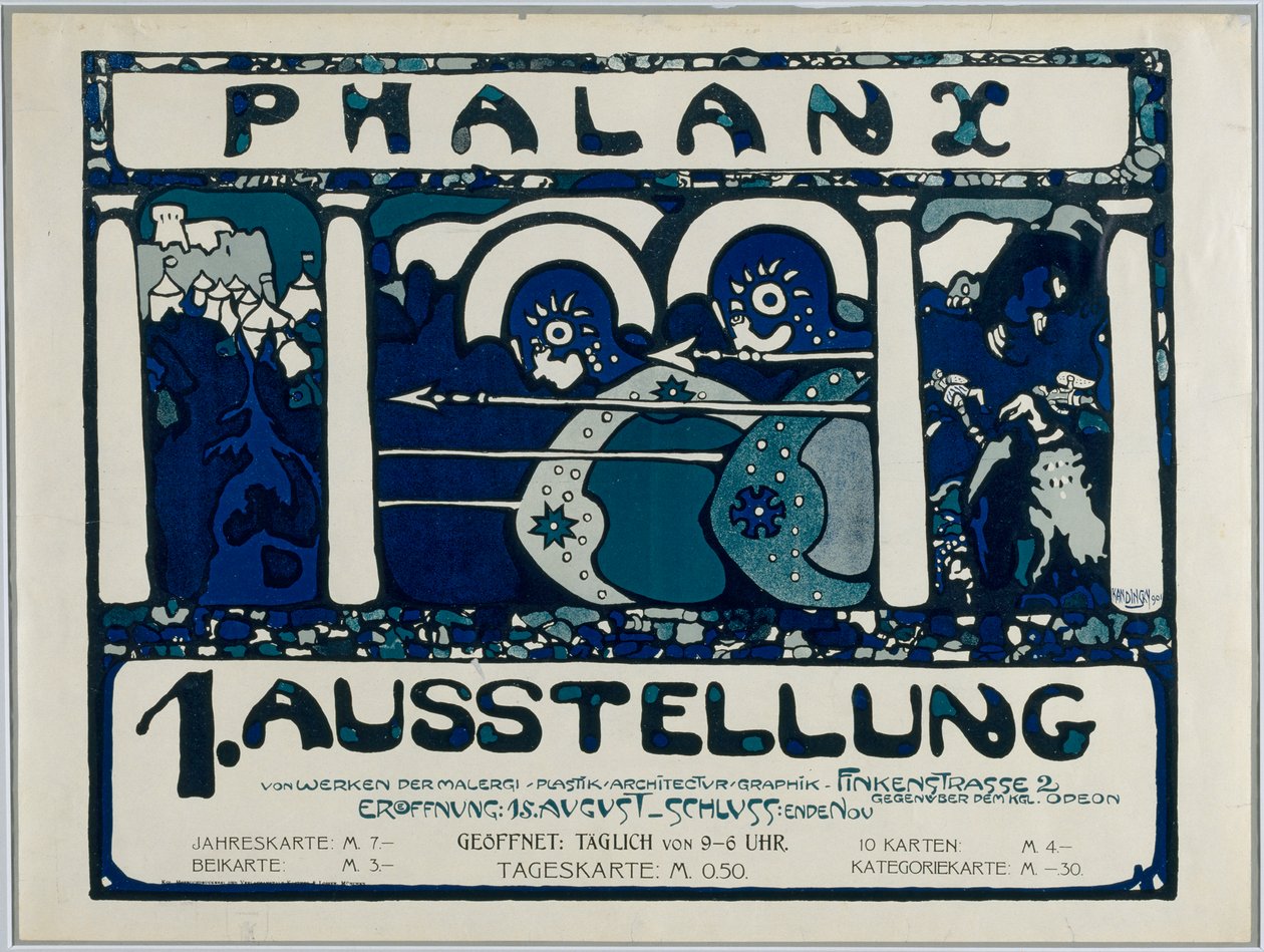 Affiche pour la première exposition de la Phalanx - Wassily Kandinsky