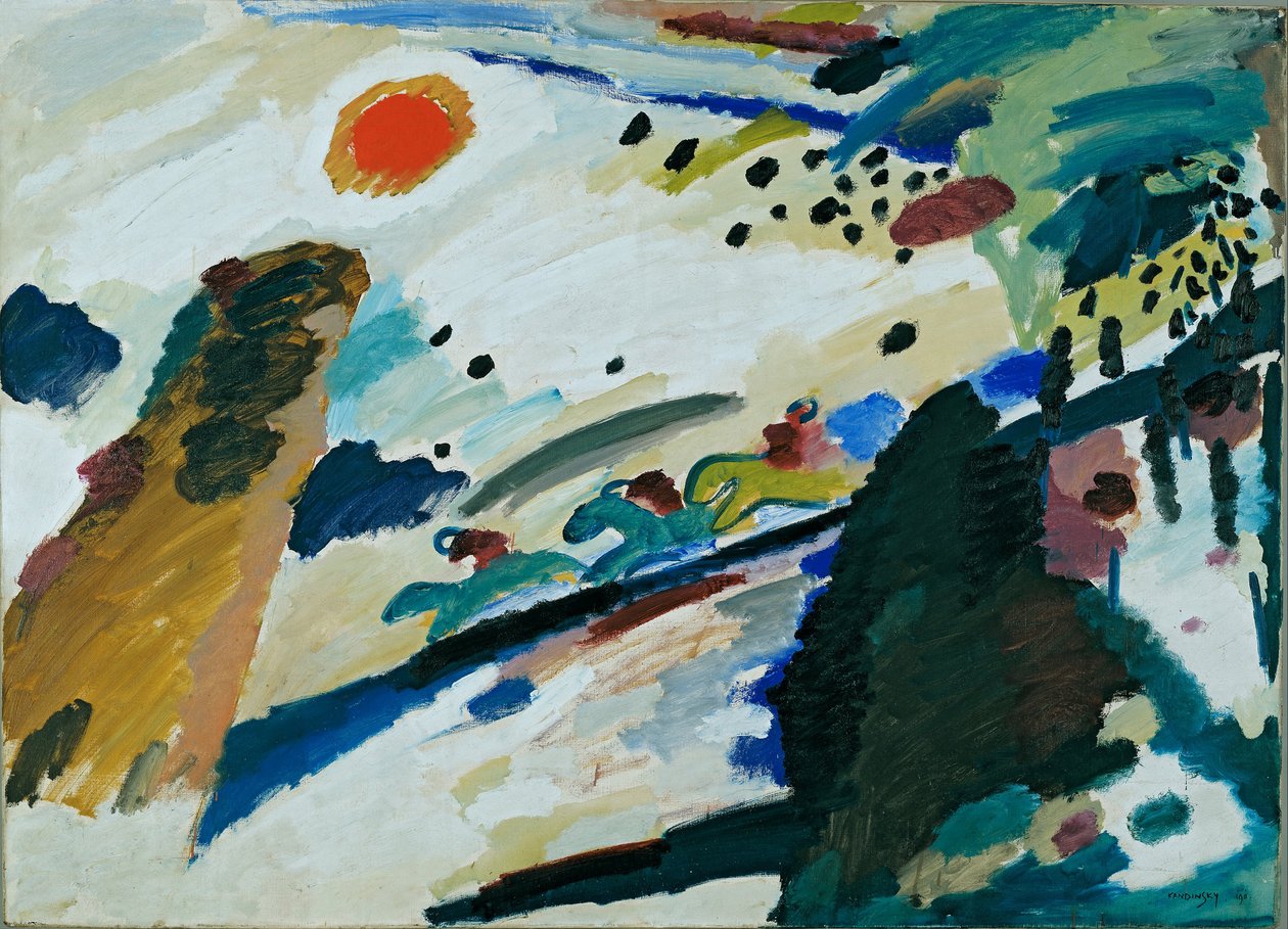 Paysage romantique - Wassily Kandinsky