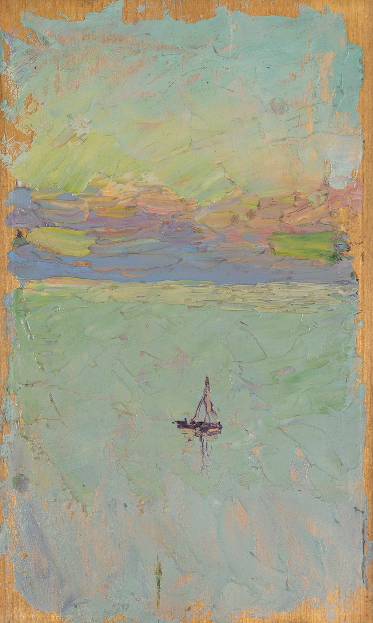 Voilier en mer - Wassily Kandinsky