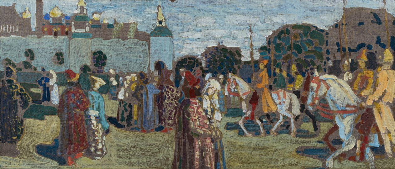 Esquisse pour « Dimanche (en russe ancien) » - Wassily Kandinsky