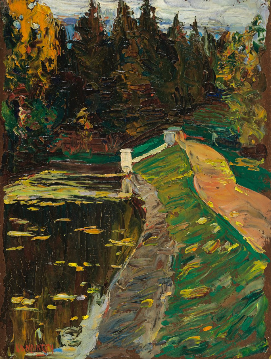 Étude sur « Schleuse » - Wassily Kandinsky