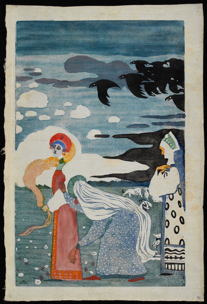 Les corbeaux - Wassily Kandinsky