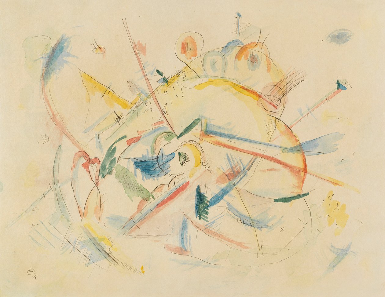 Sans titre, 1915 - Wassily Kandinsky