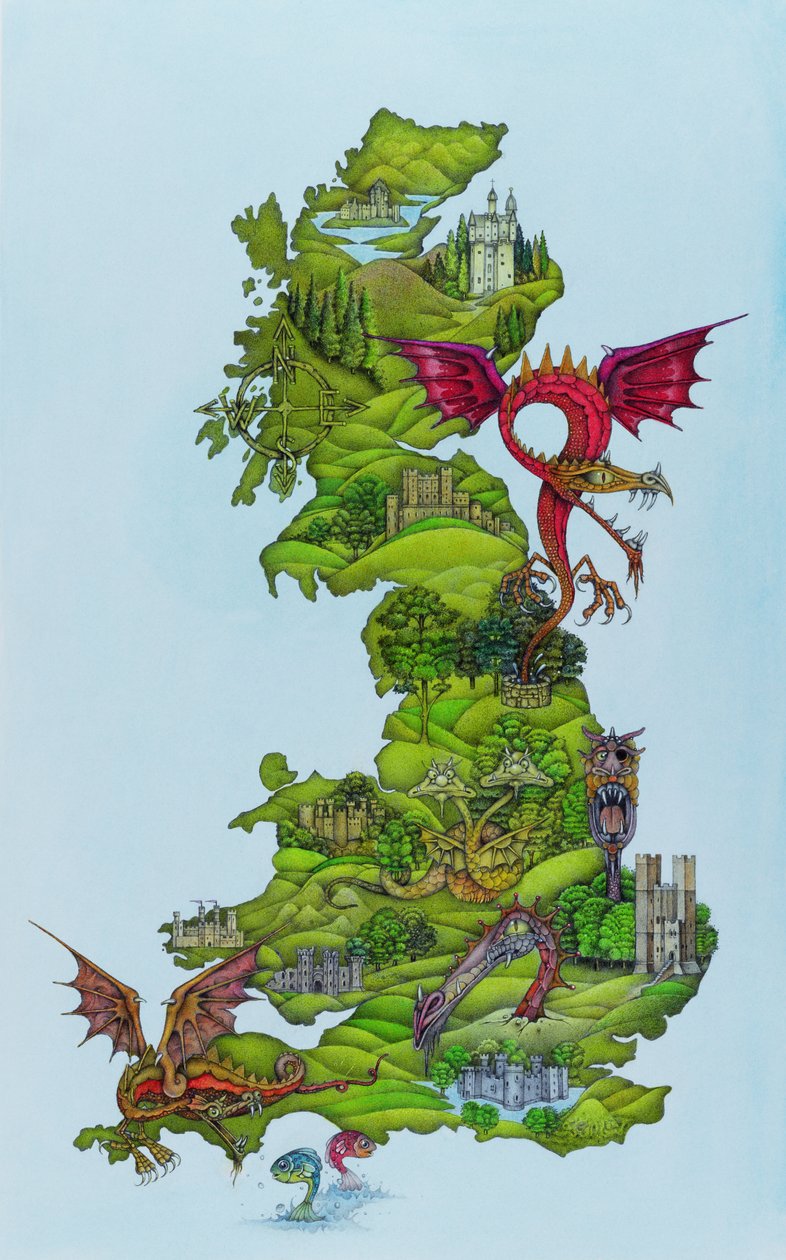 Carte du dragon - Wayne Anderson