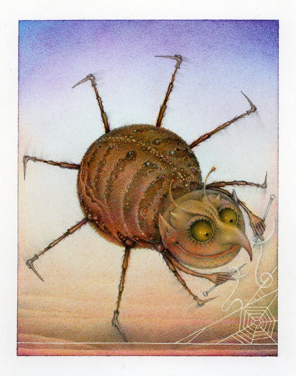 Spinning Spider, 2003 (technique mixte sur carton d