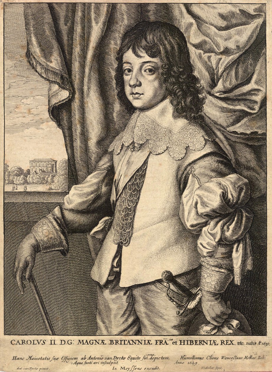 Charles II. État 4 - Wenceslaus Hollar