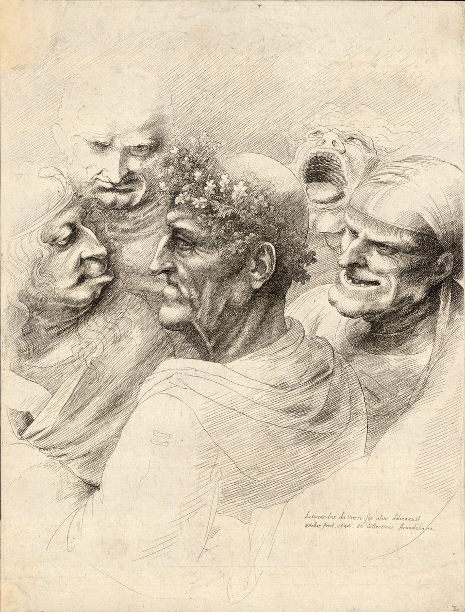 Cinq Hommes - Wenceslaus Hollar