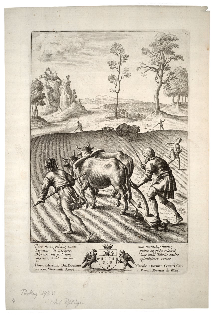 Le laboureur. État 2 - Wenceslaus Hollar