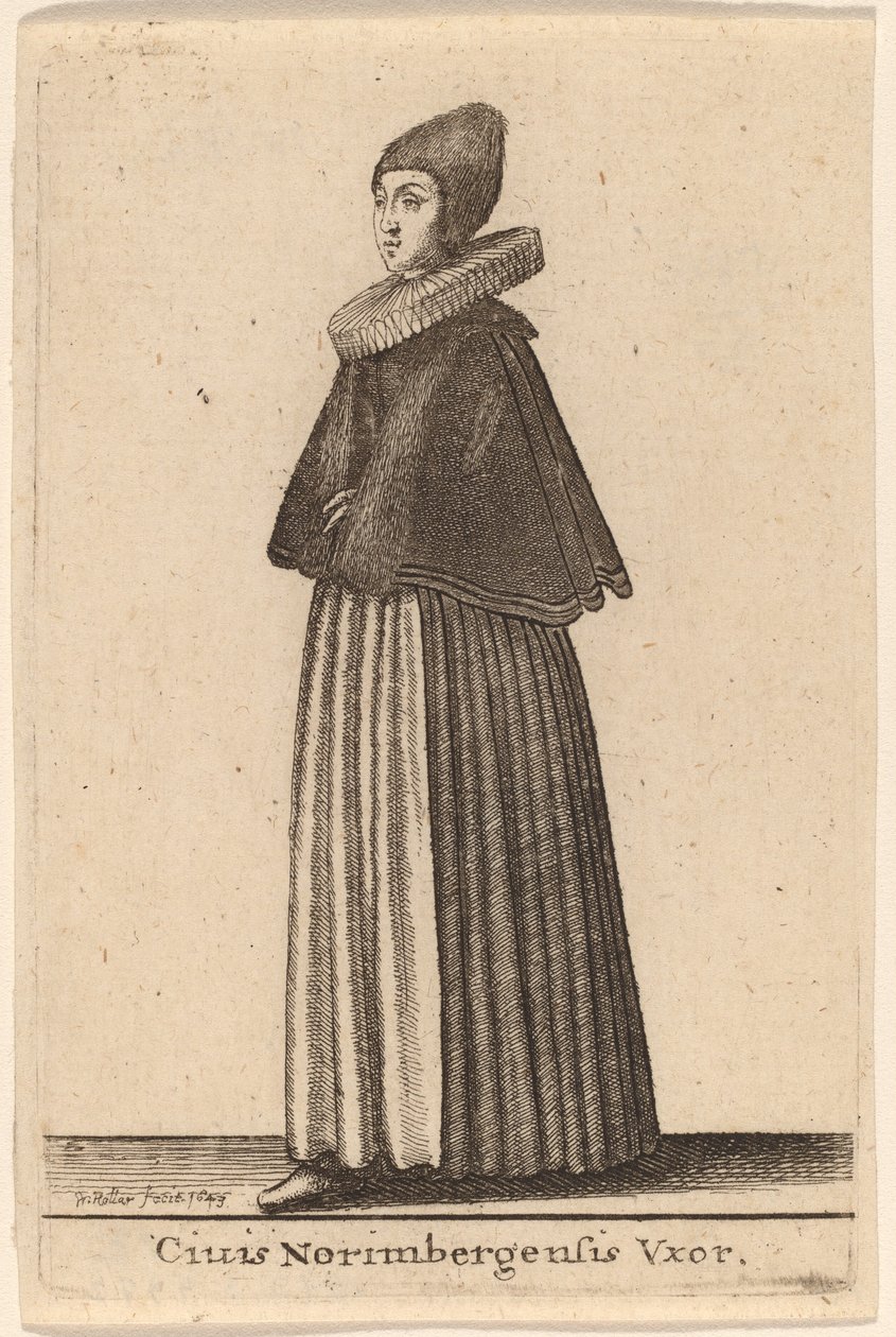 Ciuis Norimbergensis Vxor - Wenceslaus Hollar