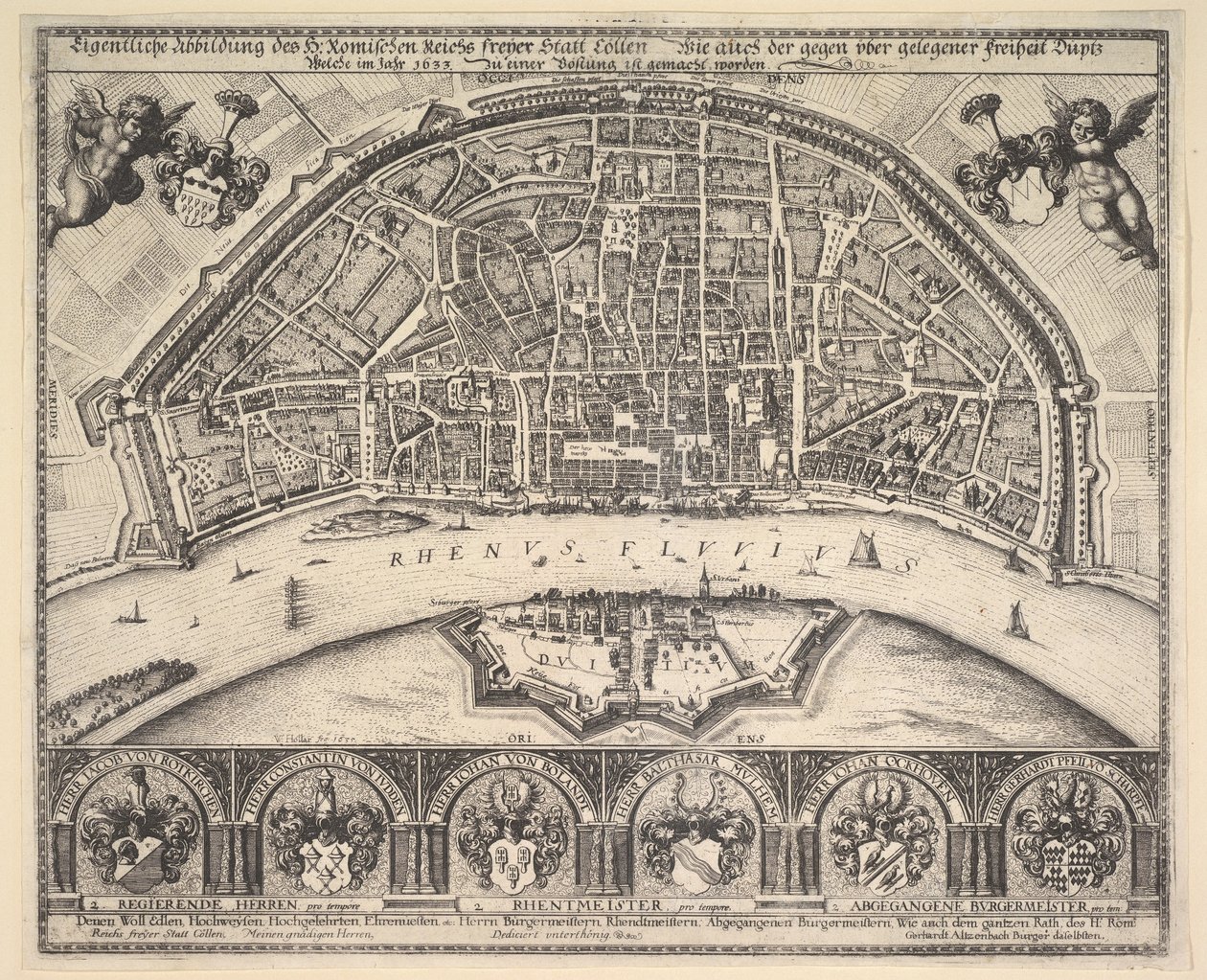 Cologne et Deutz, 1635 - Wenceslaus Hollar