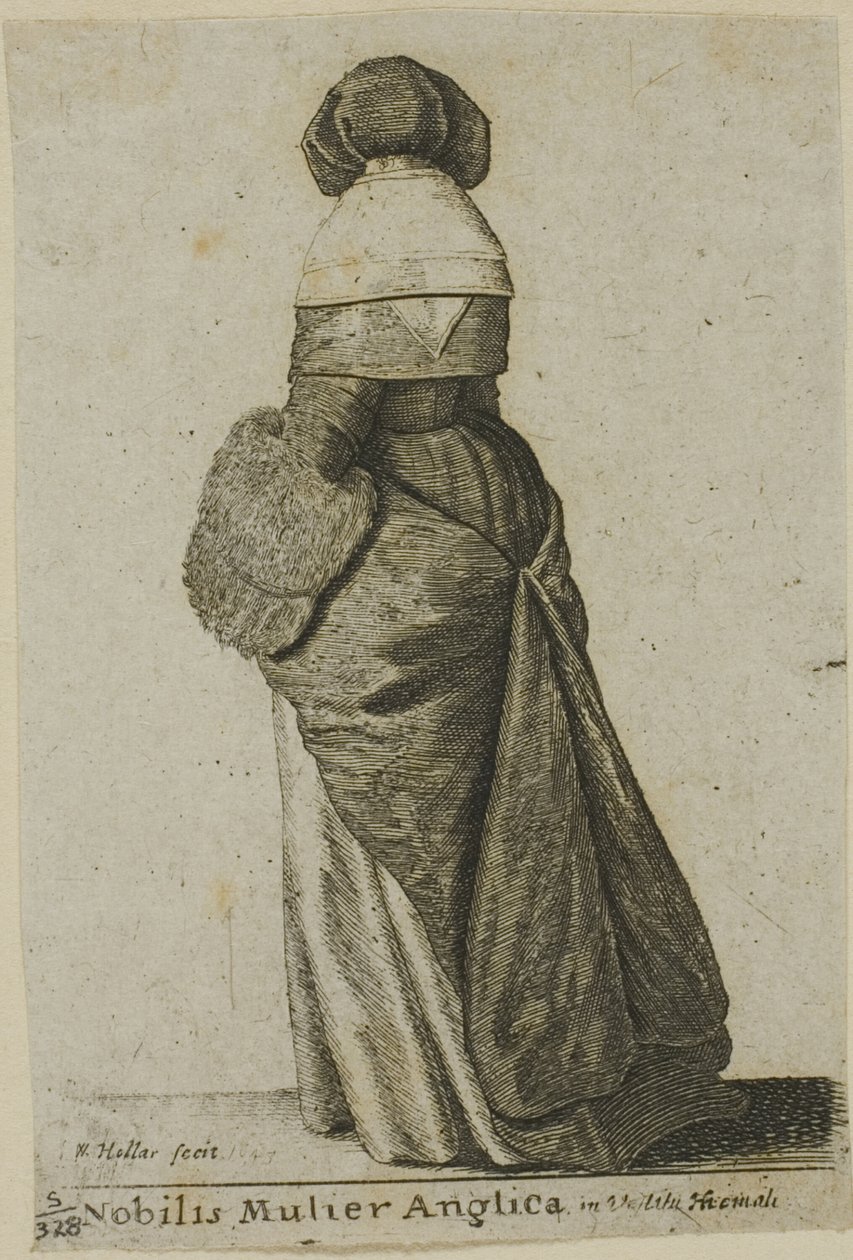 Noble anglaise en vêtements d