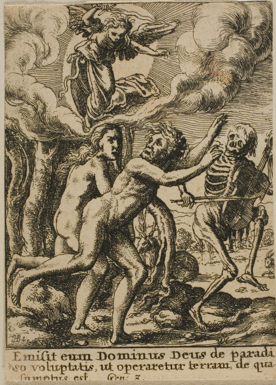 Expulsion du Paradis - Wenceslaus Hollar