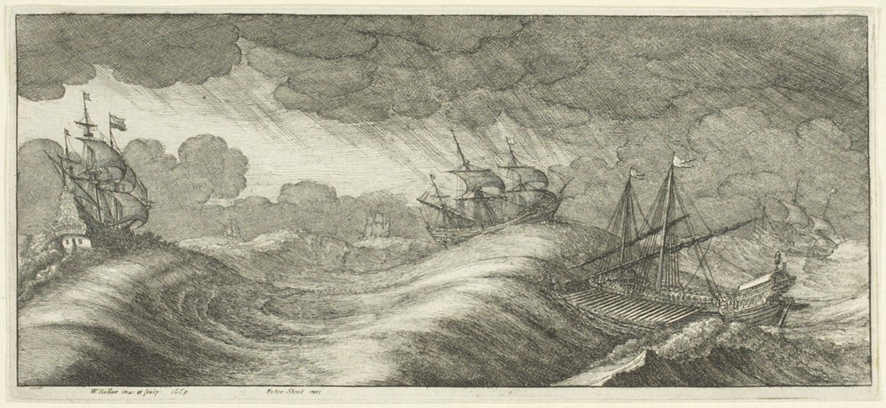 Galère - Wenceslaus Hollar