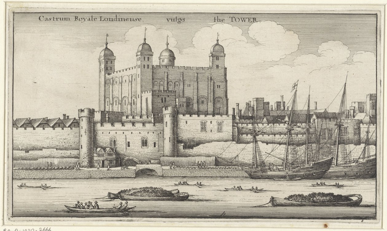 Vue sur la Tour de Londres - Wenceslaus Hollar